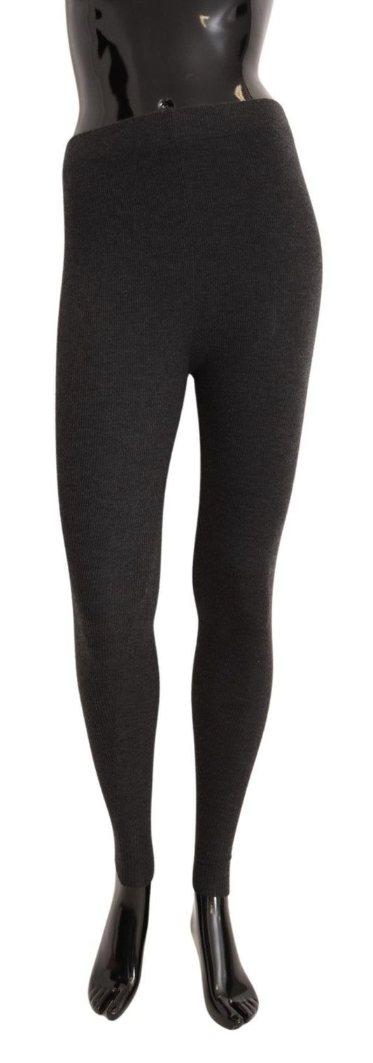 Dolce & Gabbana Elegant Gray Cashmere Tights – Luxe Comfort - Sandy Store ByNet