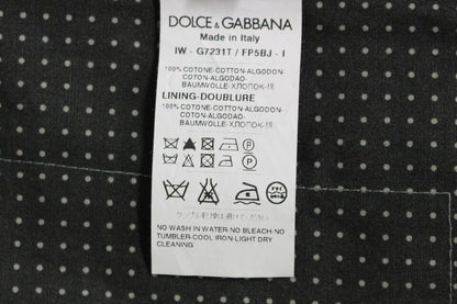 Dolce & Gabbana Elegant Gray Cotton Dress Vest - Sandy Store ByNet