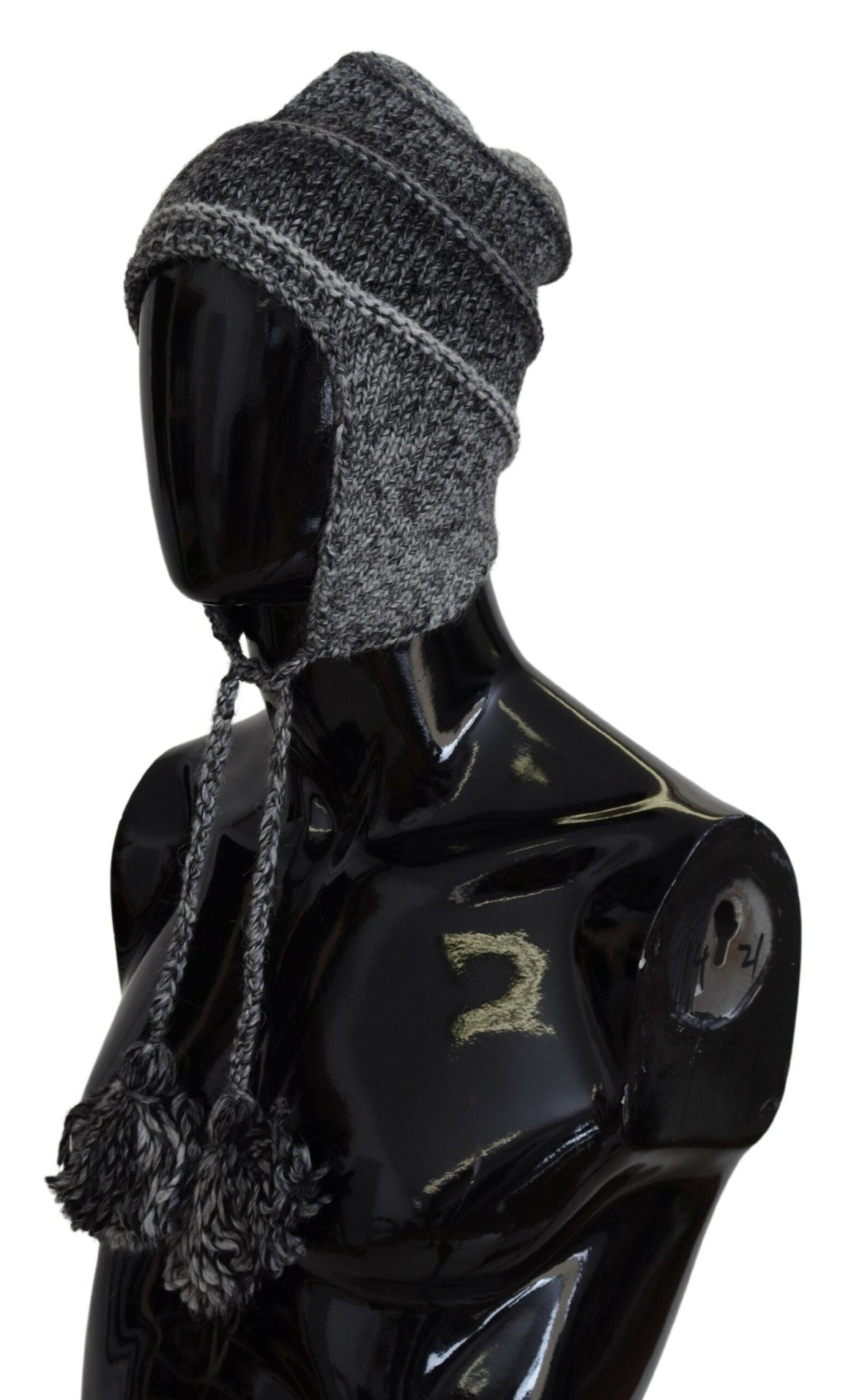 Dolce & Gabbana Elegant Gray Knitted Beanie Hat - Sandy Store ByNet