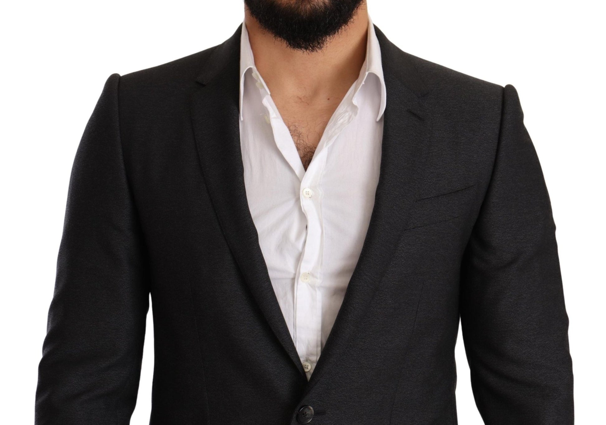 Dolce & Gabbana Elegant Gray Martini Wool Suit - Sandy Store ByNet
