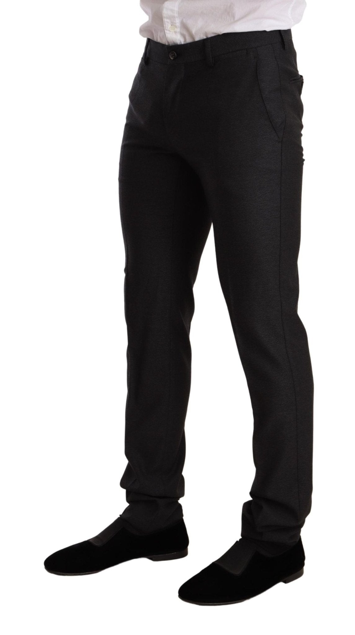 Dolce & Gabbana Elegant Gray Martini Wool Suit - Sandy Store ByNet