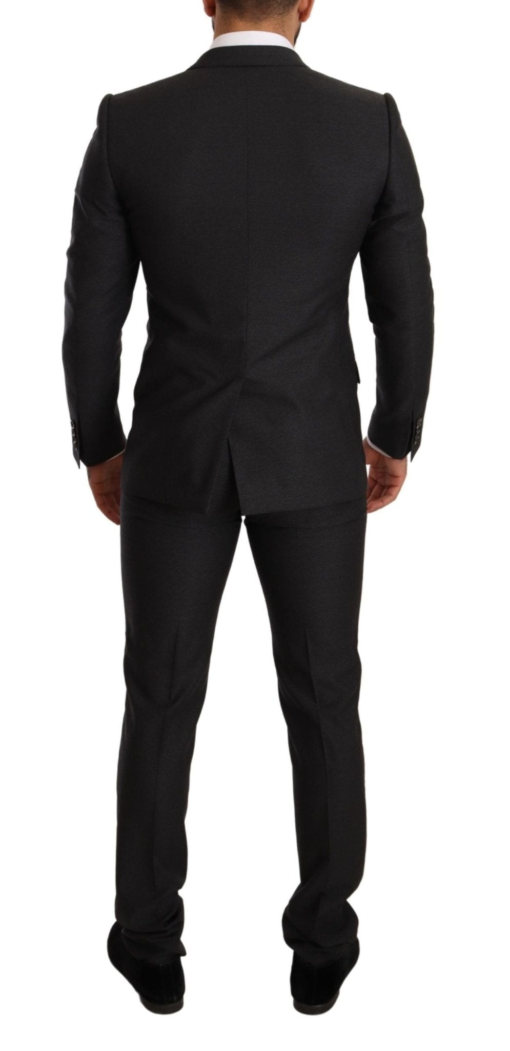 Dolce & Gabbana Elegant Gray Martini Wool Suit - Sandy Store ByNet