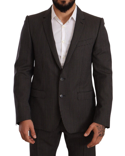 Dolce & Gabbana Elegant Gray Martini Woolen Suit Set - Sandy Store ByNet