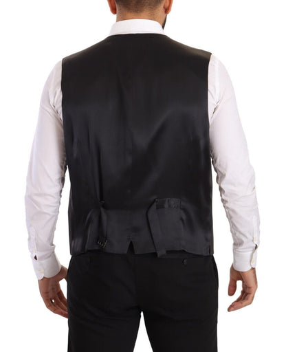 Dolce & Gabbana Elegant Gray Sicilia Wool Blend Suit - Sandy Store ByNet