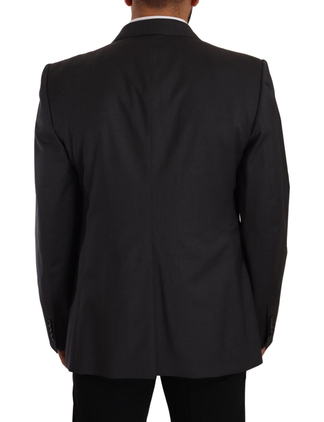 Dolce & Gabbana Elegant Gray Sicilia Wool Blend Suit - Sandy Store ByNet