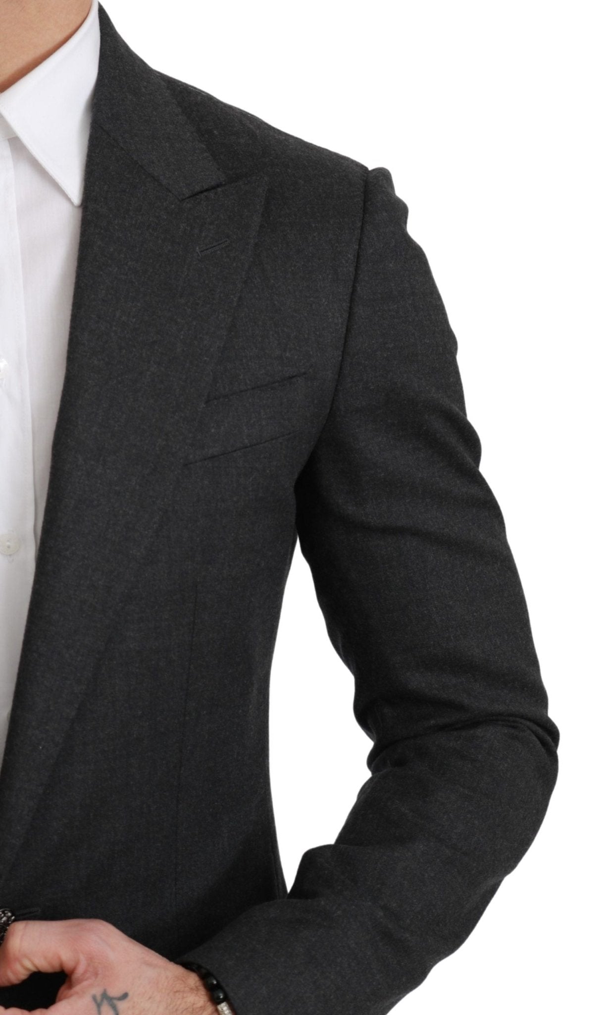 Dolce & Gabbana Elegant Gray Slim Fit Formal Blazer - Sandy Store ByNet