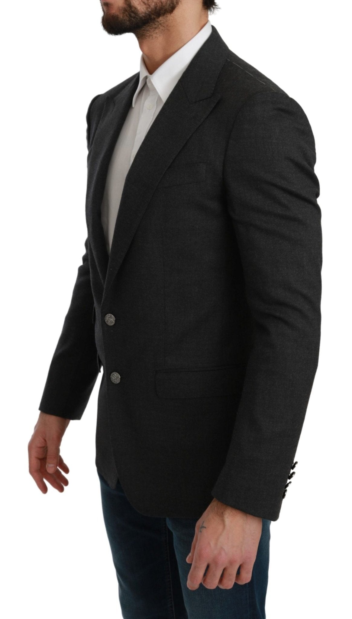 Dolce & Gabbana Elegant Gray Slim Fit Formal Blazer - Sandy Store ByNet