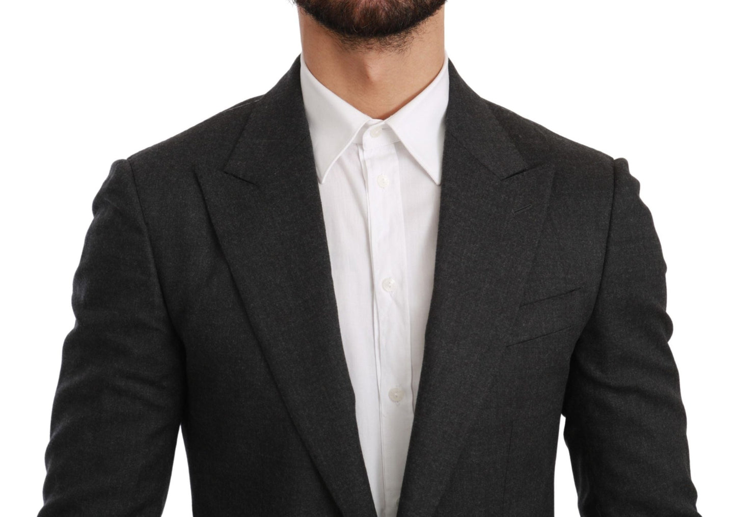 Dolce & Gabbana Elegant Gray Slim Fit Formal Blazer - Sandy Store ByNet