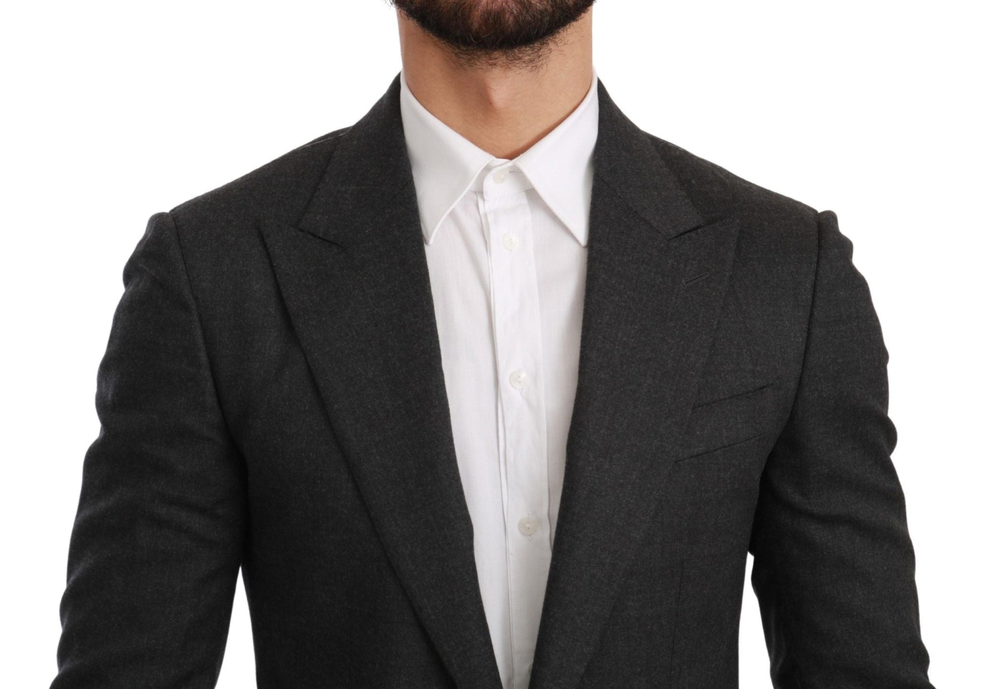 Dolce & Gabbana Elegant Gray Slim Fit Formal Blazer - Sandy Store ByNet