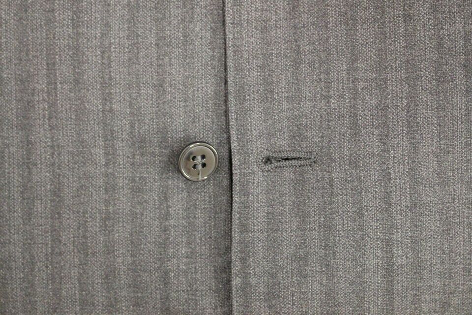 Dolce & Gabbana Elegant Gray Striped Wool Dress Vest - Sandy Store ByNet