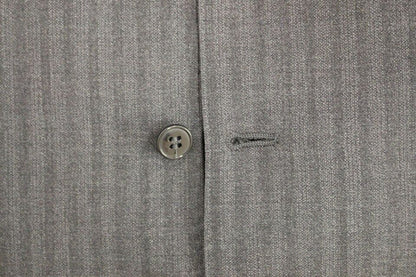Dolce & Gabbana Elegant Gray Striped Wool Dress Vest - Sandy Store ByNet