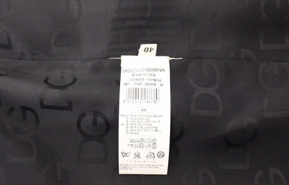 Dolce & Gabbana Elegant Gray Striped Wool - Silk Dress Vest - Sandy Store ByNet