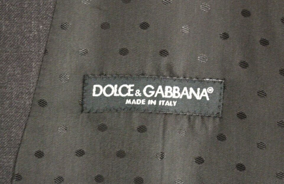 Dolce & Gabbana Elegant Gray Wool Formal Dress Vest - Sandy Store ByNet
