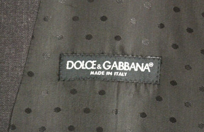 Dolce & Gabbana Elegant Gray Wool Formal Dress Vest - Sandy Store ByNet