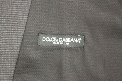 Dolce & Gabbana Elegant Gray Wool Formal Vest - Sandy Store ByNet