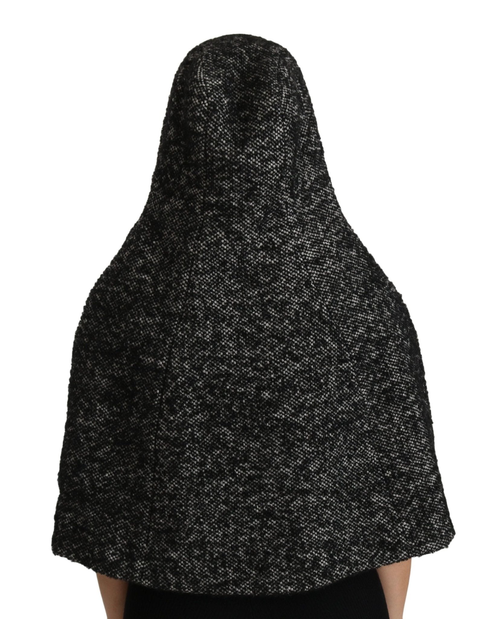 Dolce & Gabbana Elegant Gray Wool Hooded Scarf by Iconic Italian Label - Sandy Store ByNet