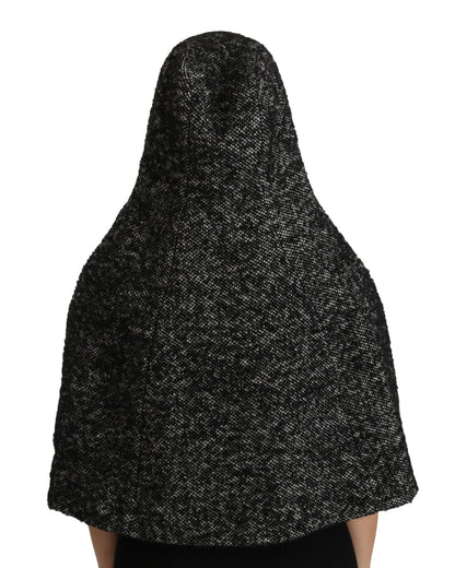 Dolce & Gabbana Elegant Gray Wool Hooded Scarf by Iconic Italian Label - Sandy Store ByNet
