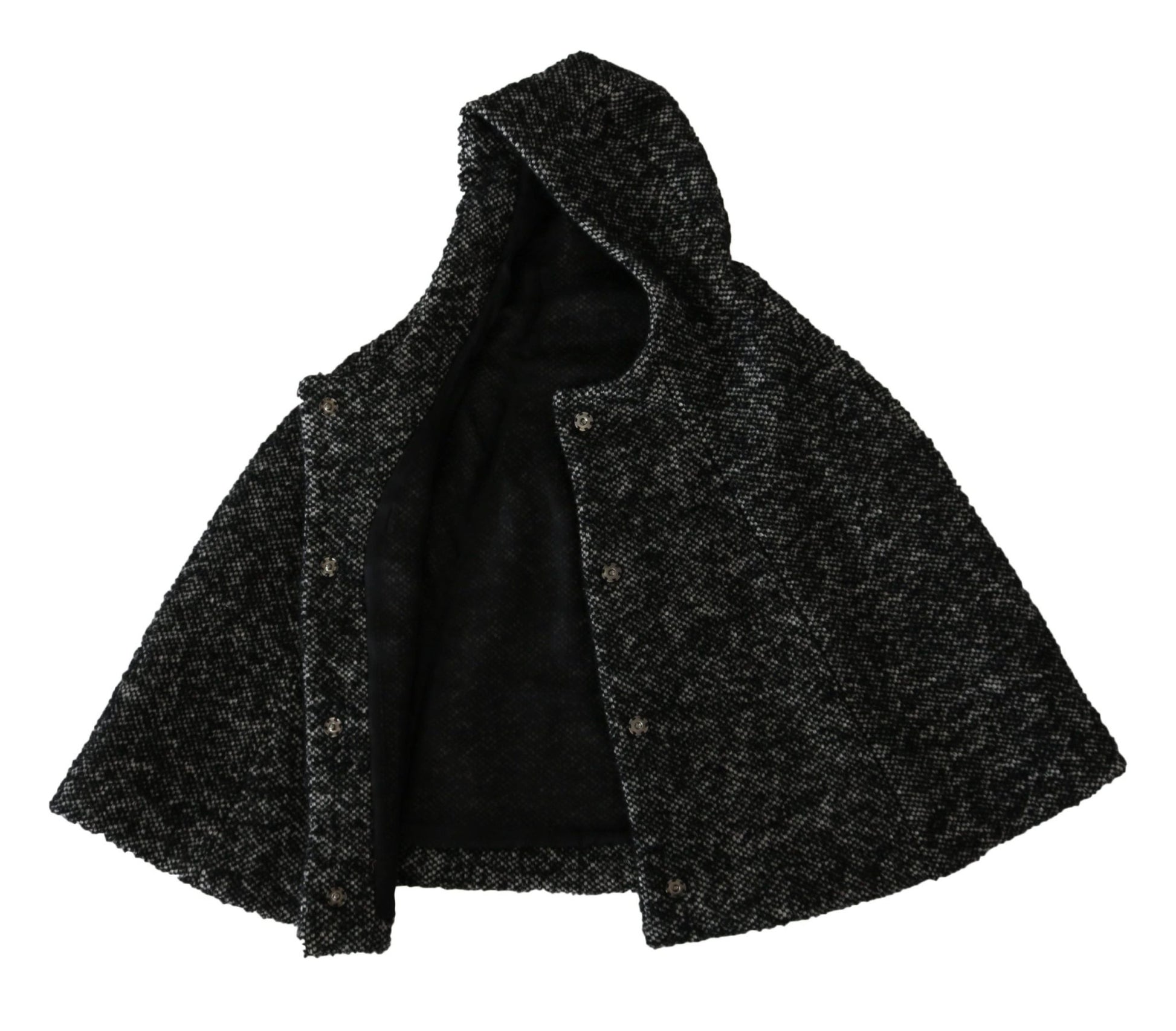 Dolce & Gabbana Elegant Gray Wool Hooded Scarf by Iconic Italian Label - Sandy Store ByNet
