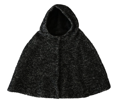Dolce & Gabbana Elegant Gray Wool Hooded Scarf by Iconic Italian Label - Sandy Store ByNet