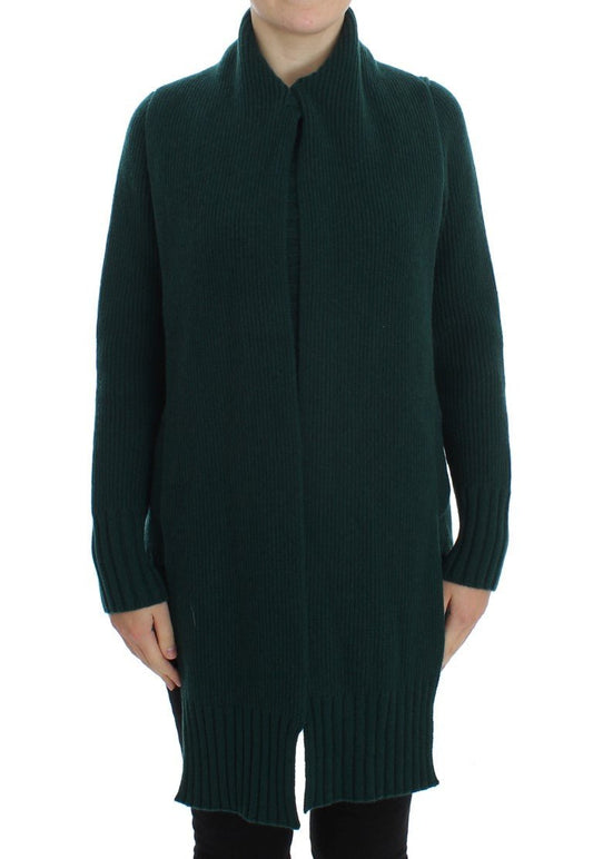Dolce & Gabbana Elegant Green Cashmere Cardigan Sweater - Sandy Store ByNet