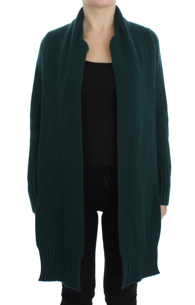 Dolce & Gabbana Elegant Green Cashmere Cardigan Sweater - Sandy Store ByNet