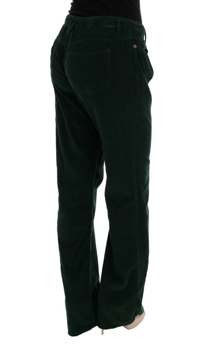 Dolce & Gabbana Elegant Green Cotton Blend Trousers - Sandy Store ByNet