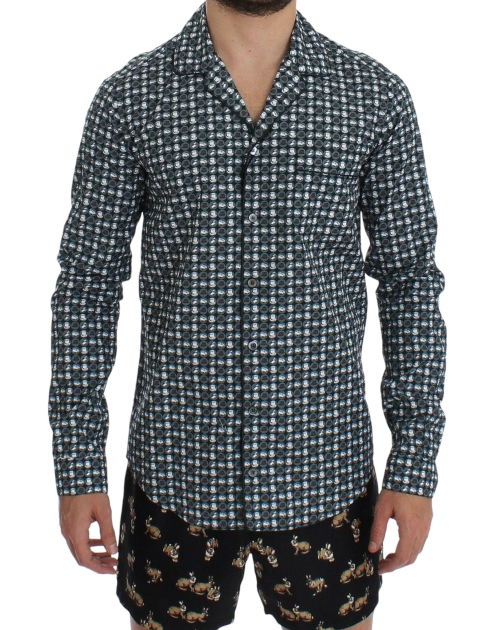 Dolce & Gabbana Elegant Green Pajama Nightshirt - Sandy Store ByNet