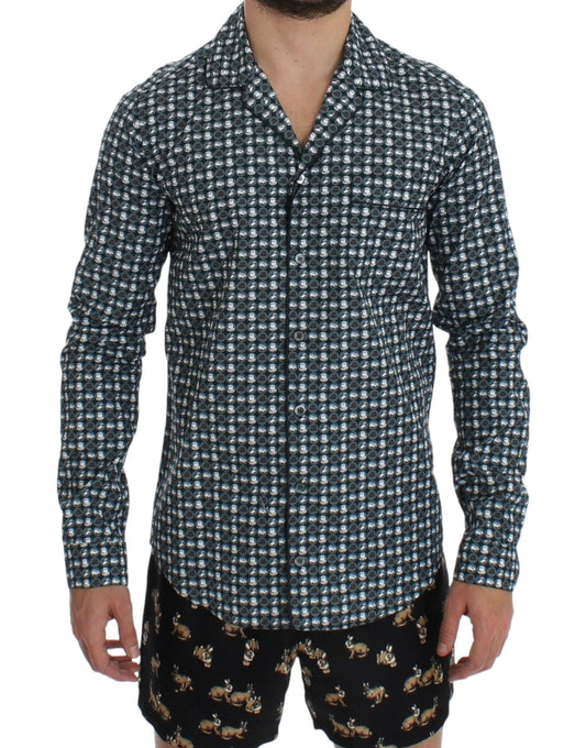 Dolce & Gabbana Elegant Green Pajama Nightshirt - Sandy Store ByNet