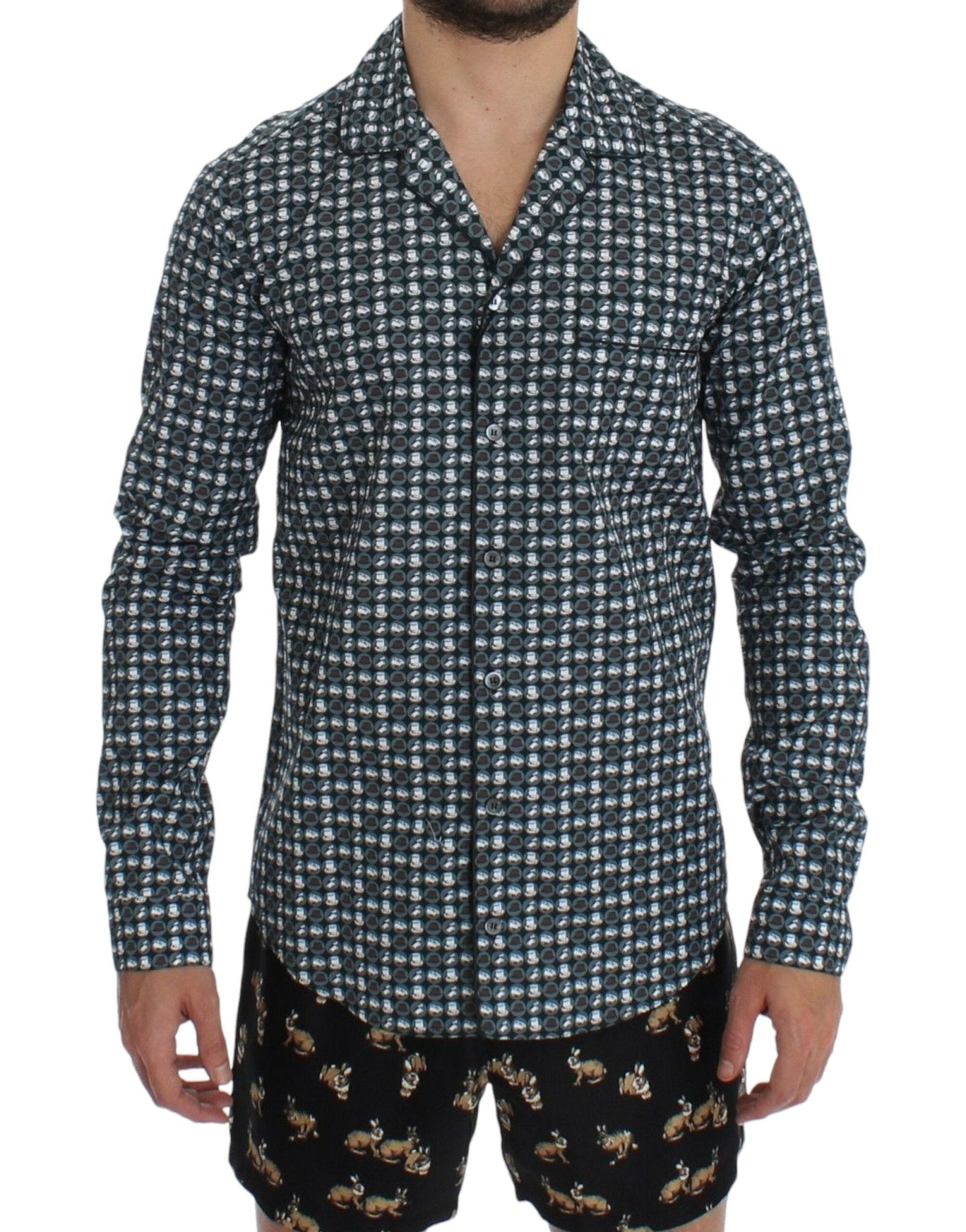 Dolce & Gabbana Elegant Green Pajama Nightshirt - Sandy Store ByNet