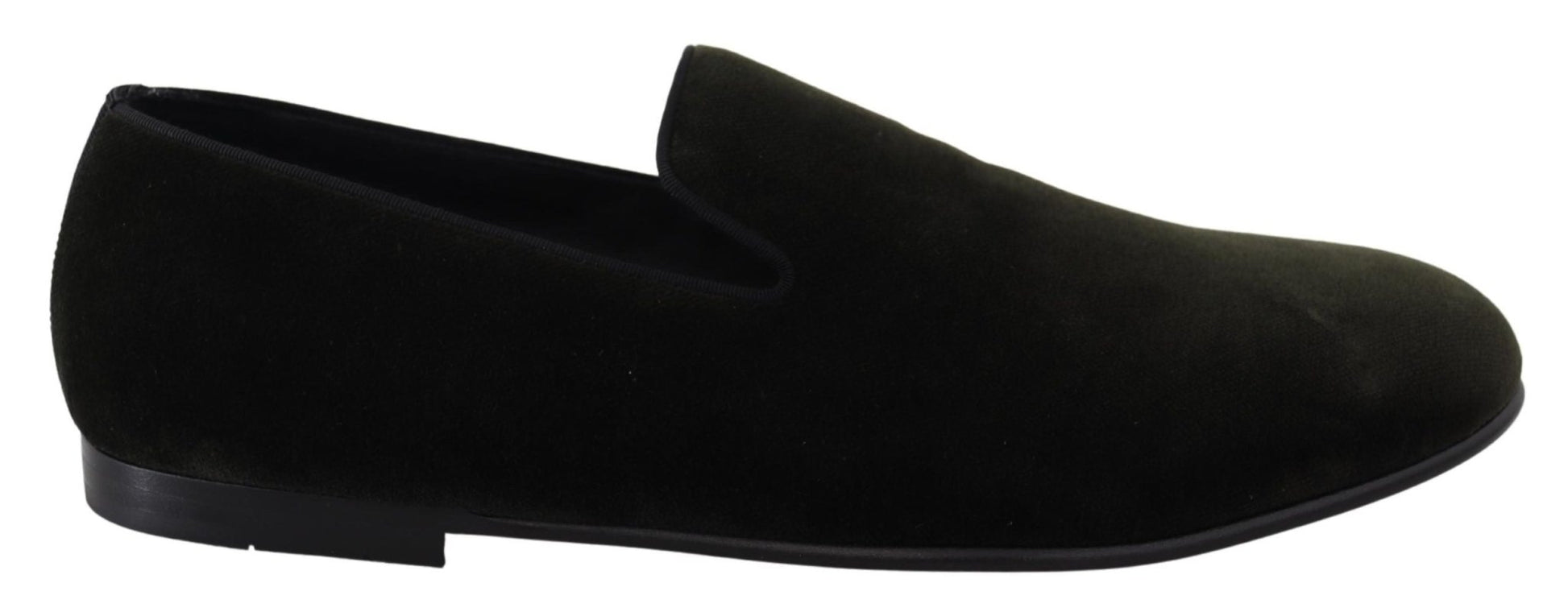 Dolce & Gabbana Elegant Green Velvet Loafers - Sandy Store ByNet
