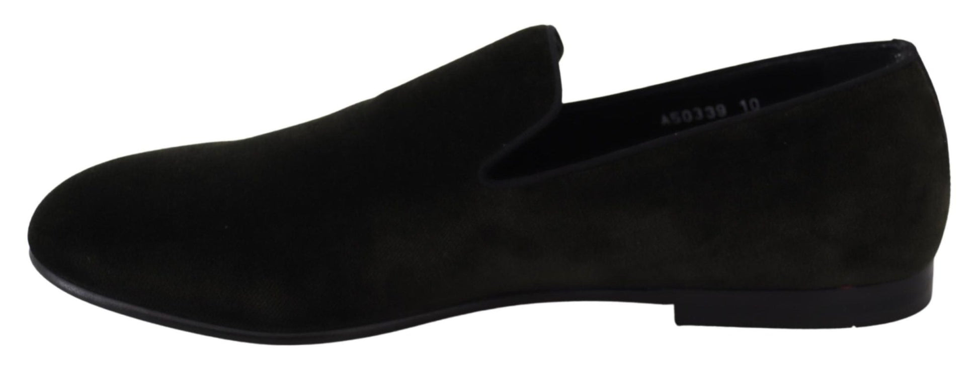 Dolce & Gabbana Elegant Green Velvet Loafers - Sandy Store ByNet