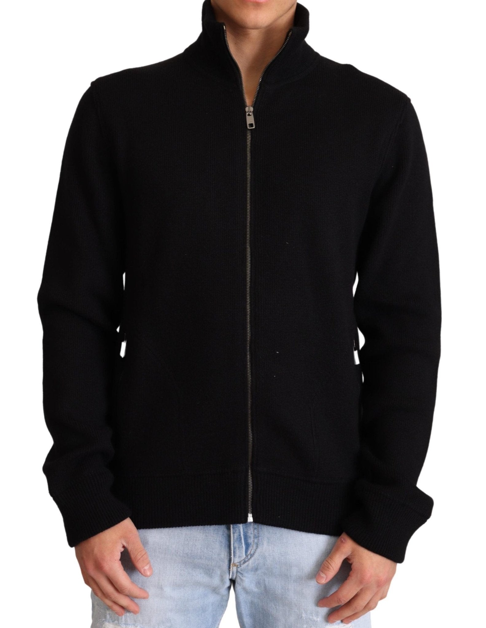 Dolce & Gabbana Elegant High Neck Cashmere Blend Sweater - Sandy Store ByNet