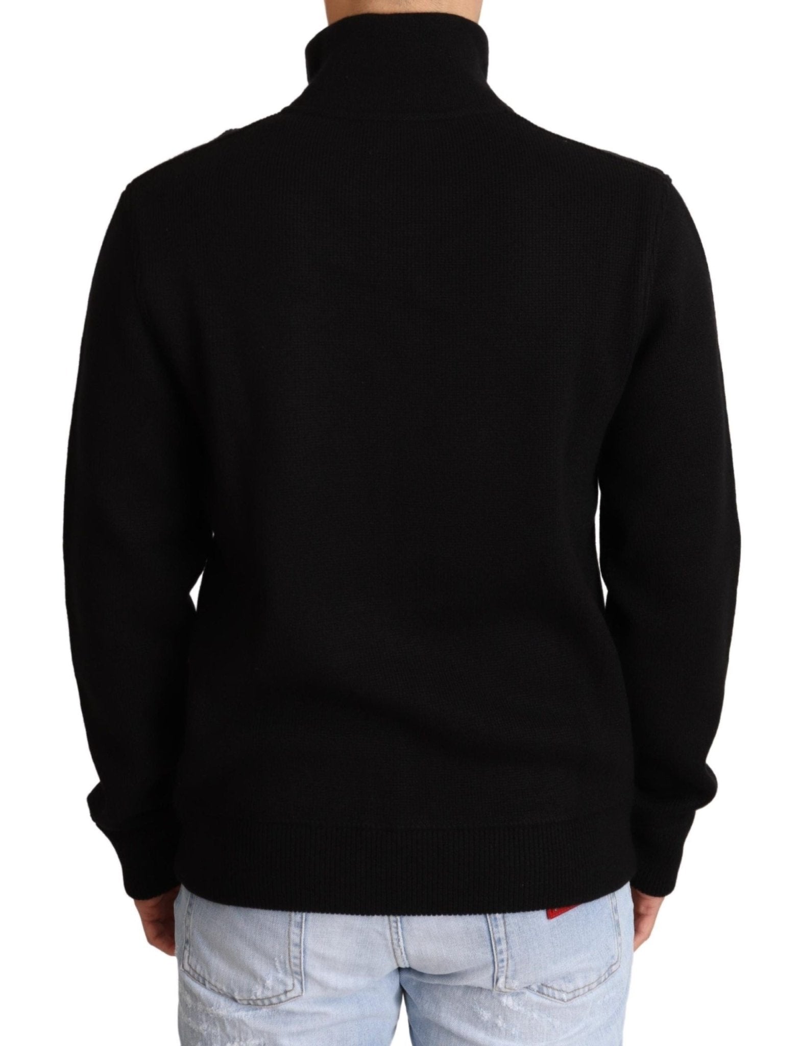 Dolce & Gabbana Elegant High Neck Cashmere Blend Sweater - Sandy Store ByNet
