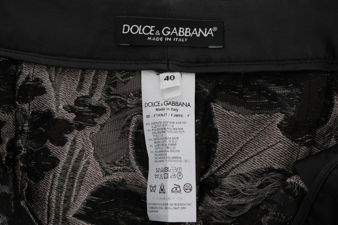 Dolce & Gabbana Elegant High - Waist Brocade Shorts - Sandy Store ByNet