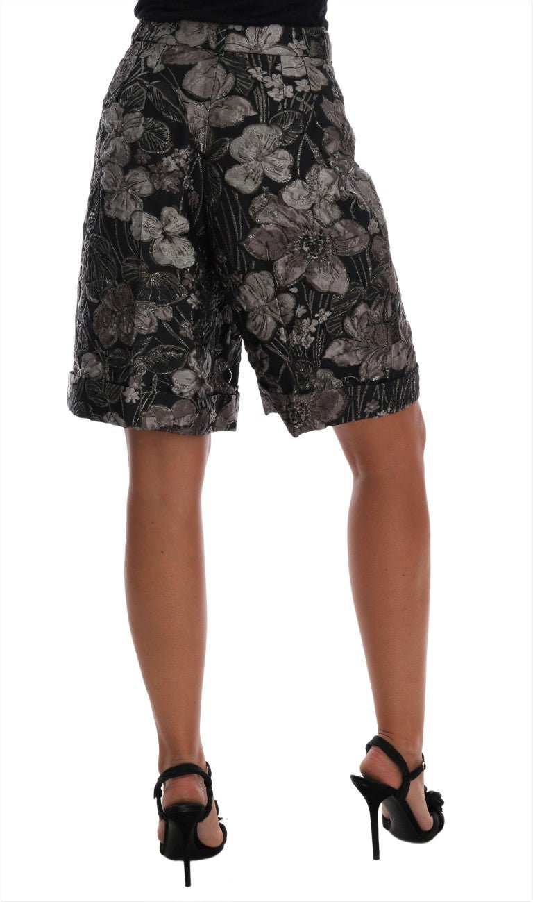 Dolce & Gabbana Elegant High - Waist Brocade Shorts - Sandy Store ByNet