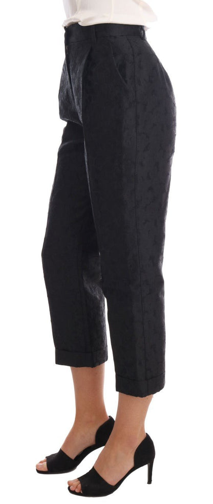 Dolce & Gabbana Elegant High Waist Capri Dress Pants - Sandy Store ByNet