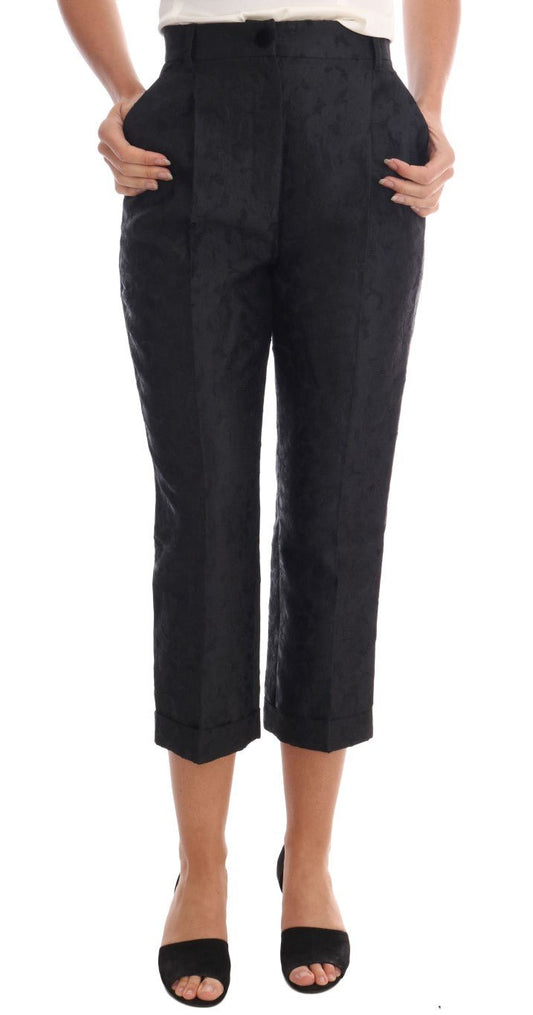 Dolce & Gabbana Elegant High Waist Capri Dress Pants - Sandy Store ByNet