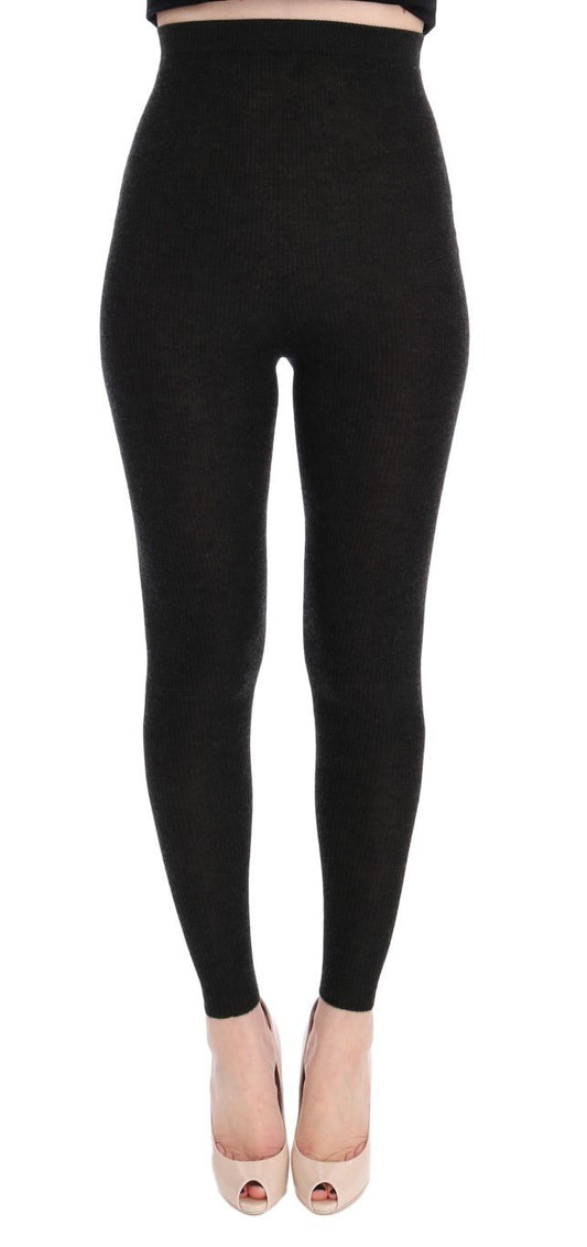 Dolce & Gabbana Elegant High - Waist Cashmere Tights Pants - Sandy Store ByNet