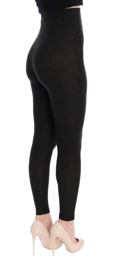 Dolce & Gabbana Elegant High - Waist Cashmere Tights Pants - Sandy Store ByNet