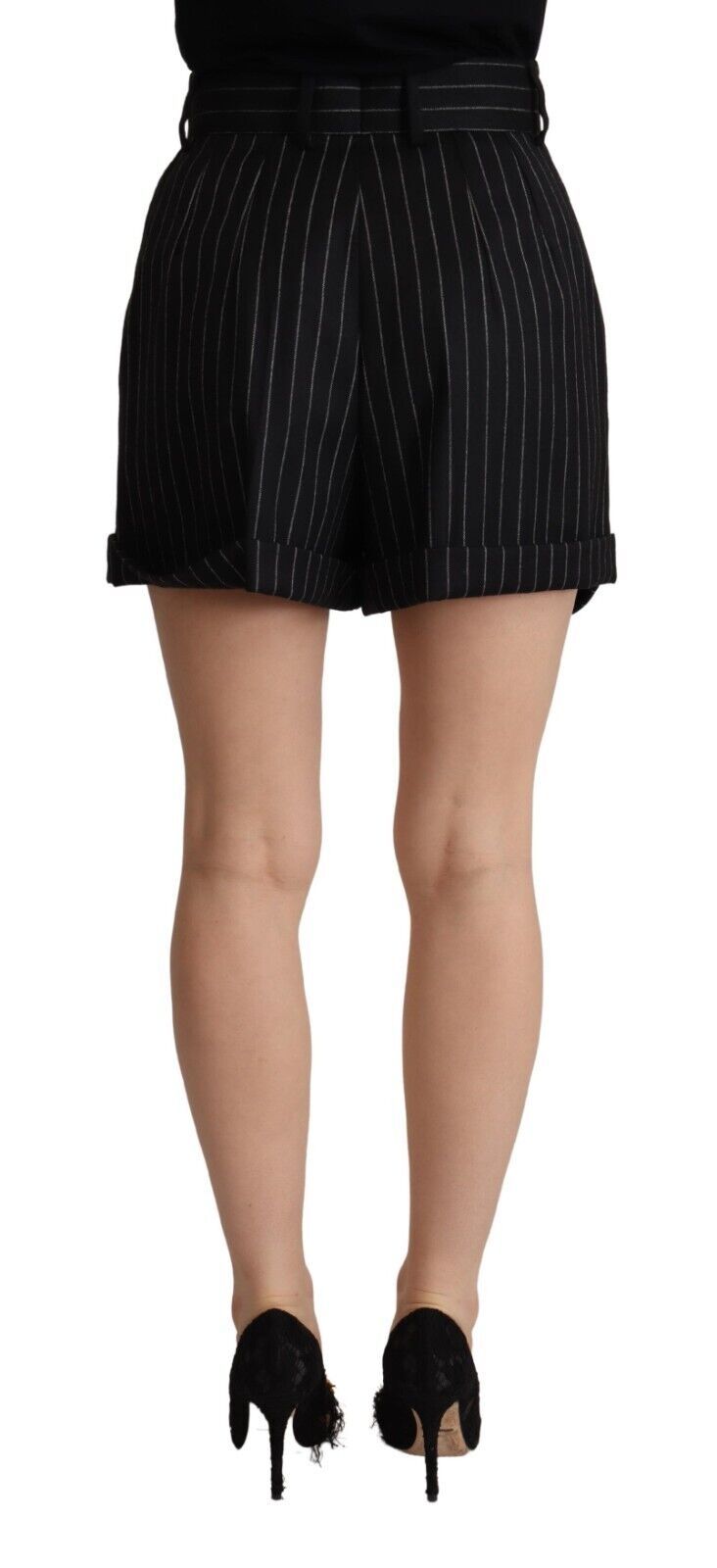 Dolce & Gabbana Elegant High - Waisted Striped Bermuda Shorts - Sandy Store ByNet