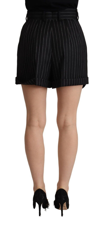 Dolce & Gabbana Elegant High - Waisted Striped Bermuda Shorts - Sandy Store ByNet
