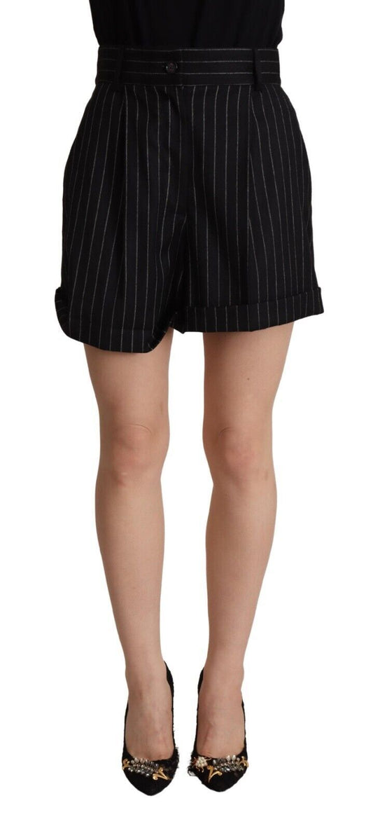 Dolce & Gabbana Elegant High - Waisted Striped Bermuda Shorts - Sandy Store ByNet