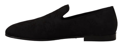 Dolce & Gabbana Elegant Jacquard Slide On Loafers Flats - Sandy Store ByNet