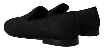 Dolce & Gabbana Elegant Jacquard Slide On Loafers Flats - Sandy Store ByNet
