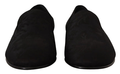 Dolce & Gabbana Elegant Jacquard Slide On Loafers Flats - Sandy Store ByNet