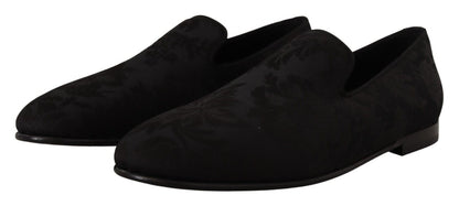 Dolce & Gabbana Elegant Jacquard Slide On Loafers Flats - Sandy Store ByNet