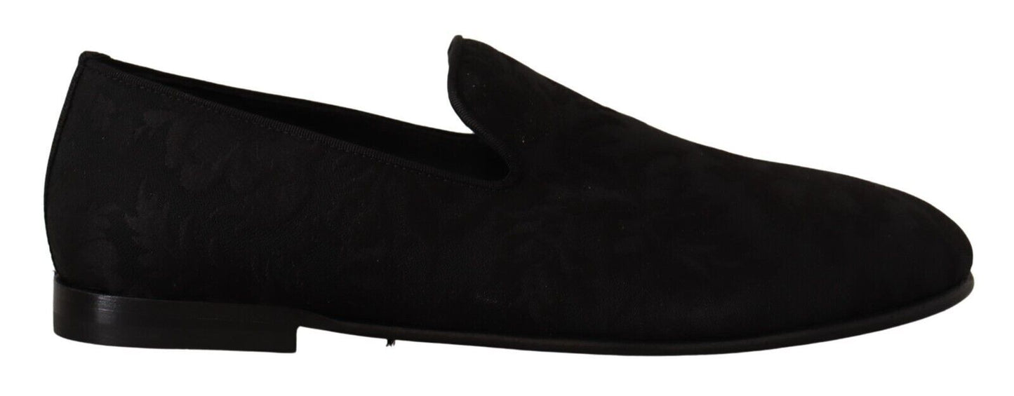 Dolce & Gabbana Elegant Jacquard Slide On Loafers Flats - Sandy Store ByNet