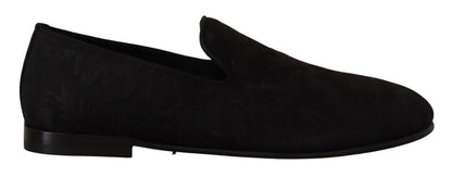 Dolce & Gabbana Elegant Jacquard Slide On Loafers Flats - Sandy Store ByNet
