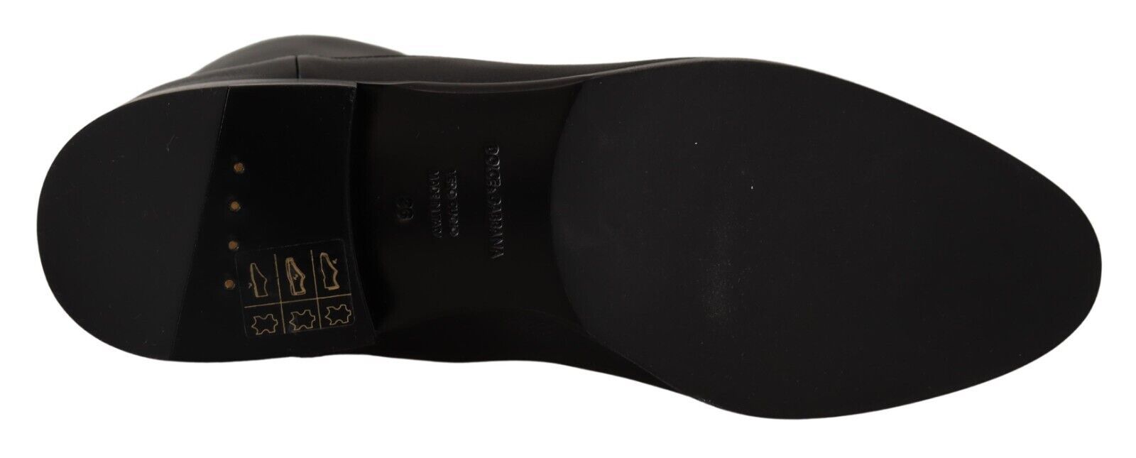 Dolce & Gabbana Elegant Leather Biker Boots - Sandy Store ByNet
