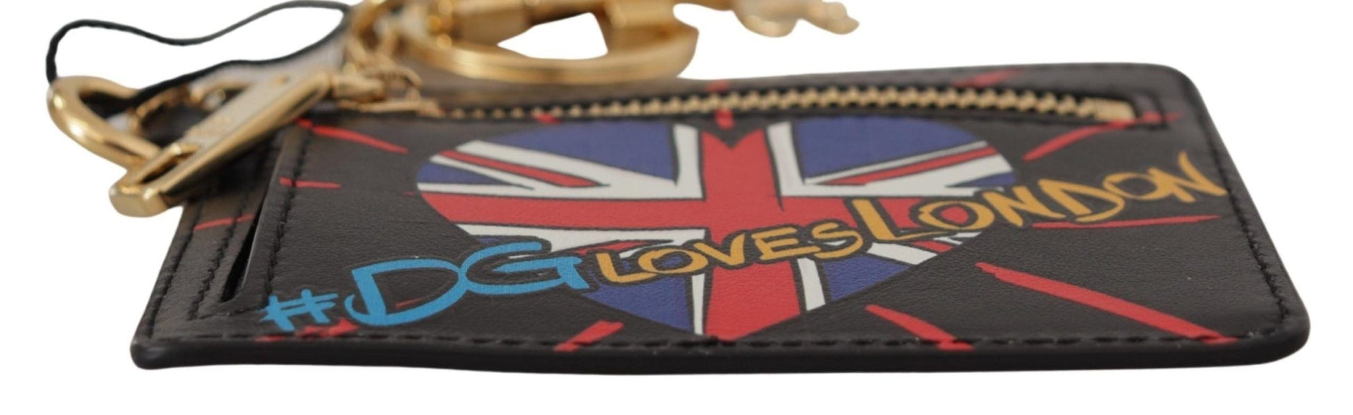 Dolce & Gabbana Elegant Leather Coin Wallet With Keyring - Sandy Store ByNet